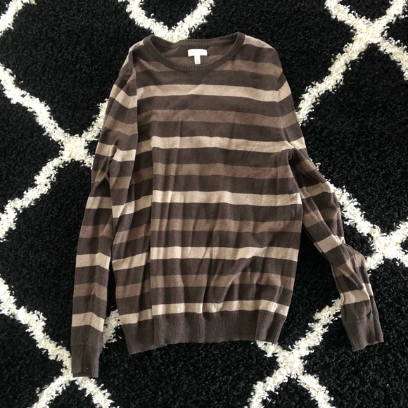 Sonoma Brown Striped Sweater | Poshmark